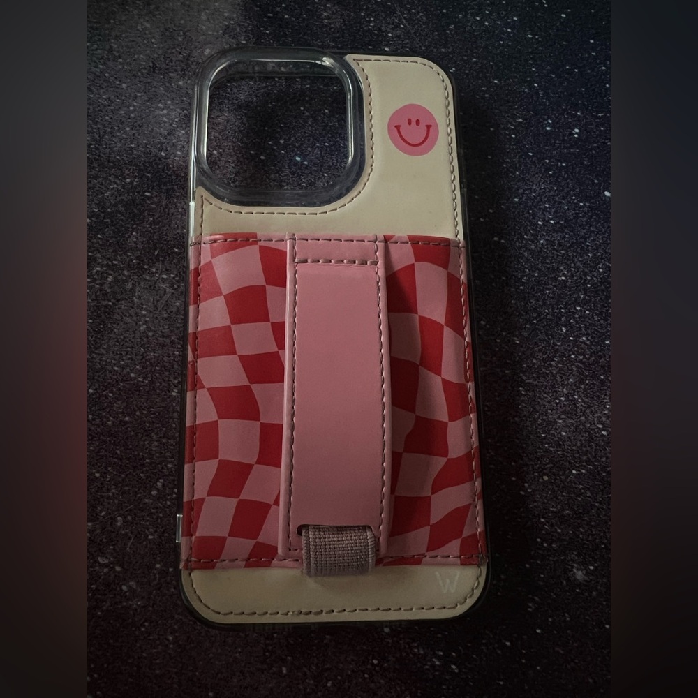 Pink and Cream Walli case I Phone 13 pro Case
